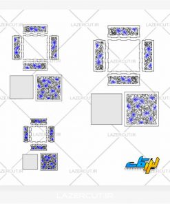طرح برای برش لیزری جعبه فانتزی لیزرکات