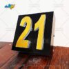 سفارش پلاک نوری ساختمان شماره 21 سایت لیزرکات