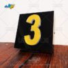 خرید پلاک نوری منزل شماره 3 لیزر کات