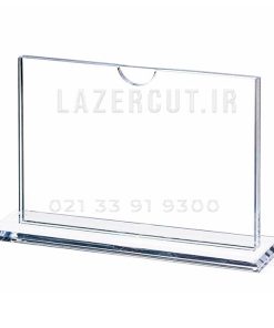 خرید استند رومیزی پایه پلکسی دولایه افقی - لیزرکات